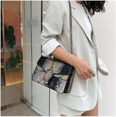 Python-Texture Crossbody Bag