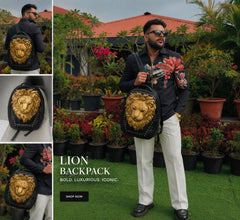 Royal Luxurious Lion Backpack