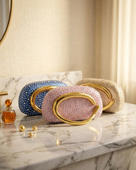 Rhinestone c Clutch Bags