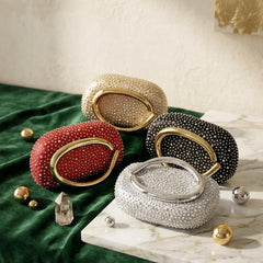 Rhinestone c Clutch Bags