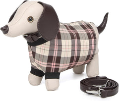 Plaid Puppy Charm Crossbody Bag ✨
