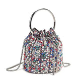 Midnight Noir Crystal Bucket bag