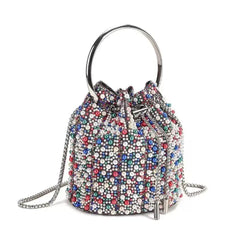 Midnight Noir Crystal Bucket bag