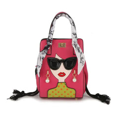 Fashionista Chic Face Sling Bag