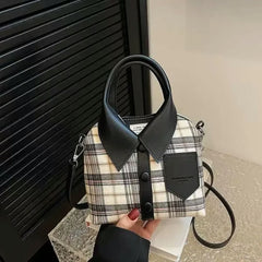 Shirt-Style Crossbody Bag