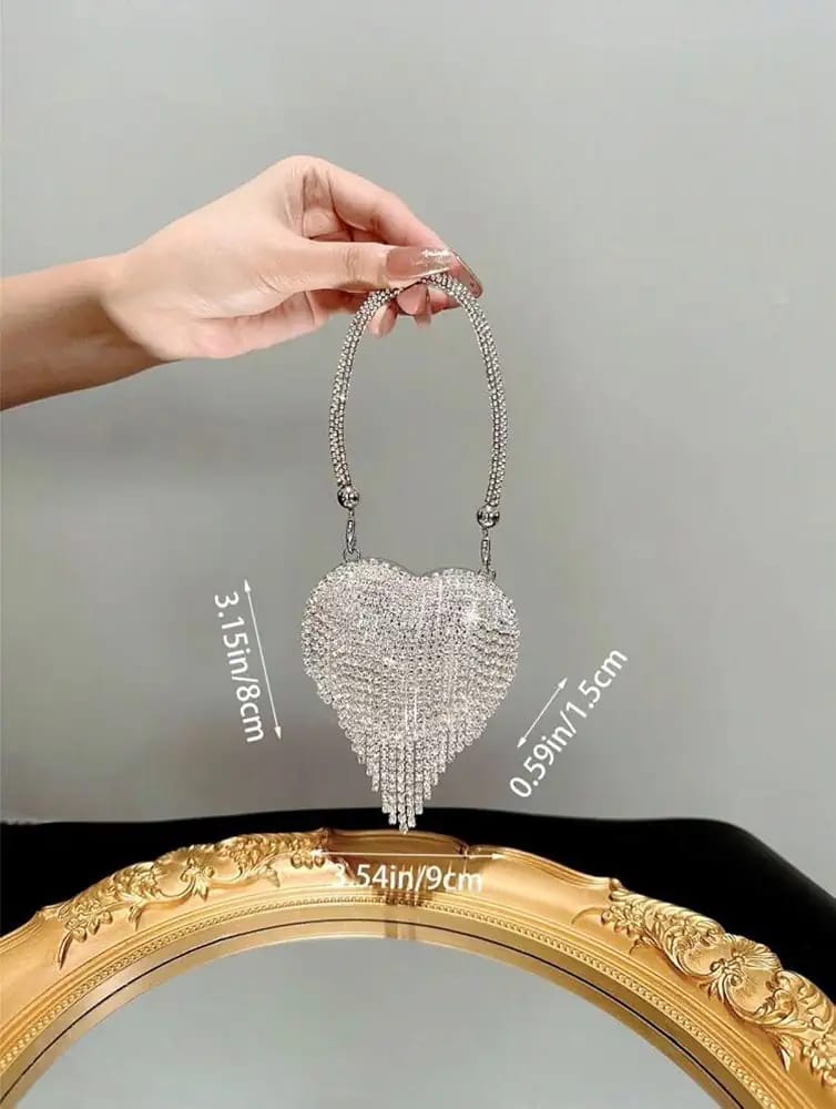 Amore Crystal Tassel Evening Mini Sling bag