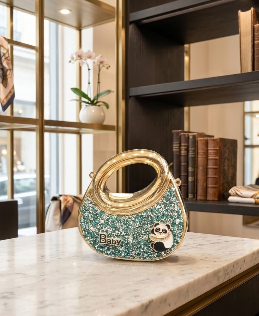 panda crystal mini sling bag