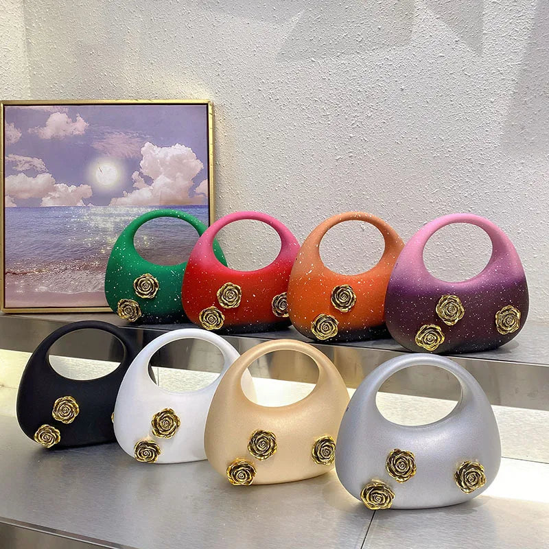 Elegant Rose Evening Bag