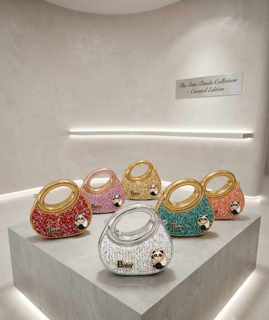 panda crystal mini sling bag