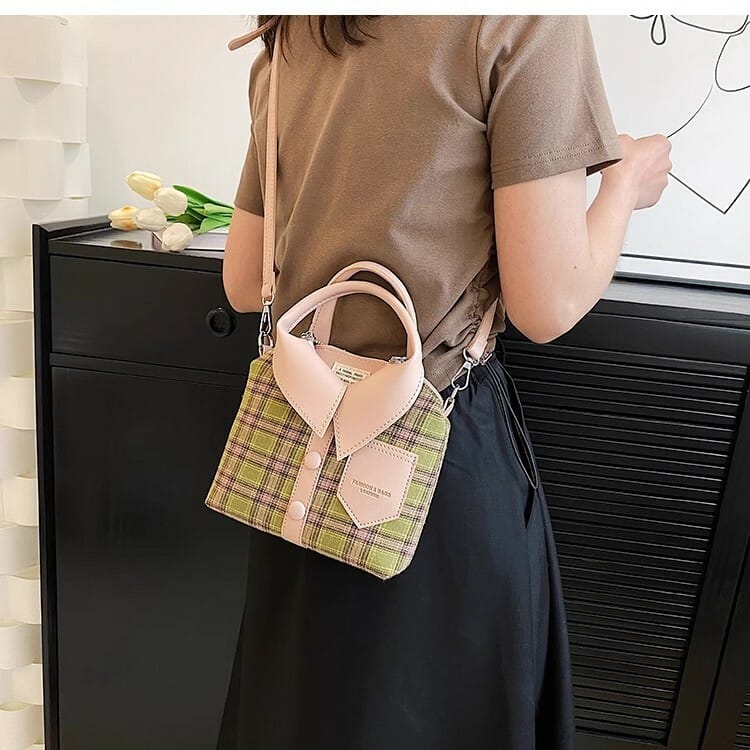 Shirt-Style Crossbody Bag