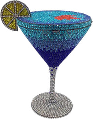 Crystal Rhinestone  Martini Glass