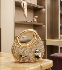 panda crystal mini sling bag