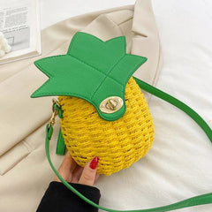 Pineapple shaped quirky sling bag