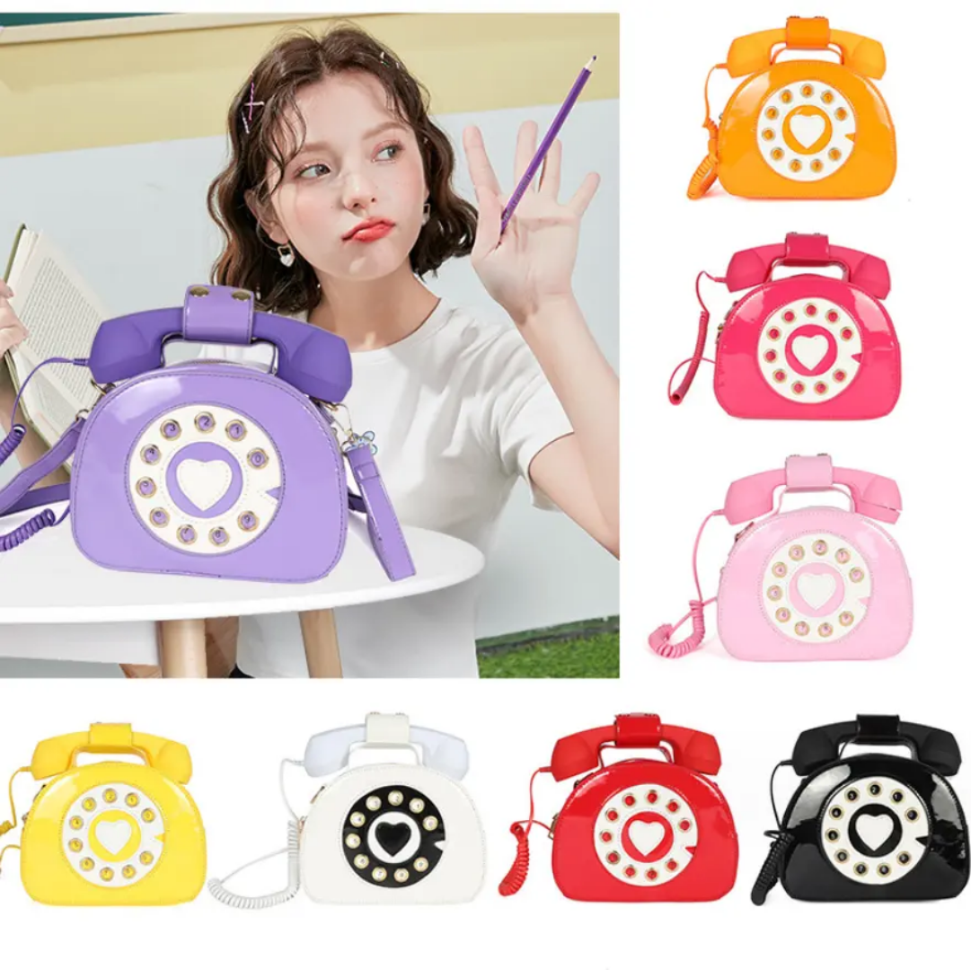 Telephone Shaped Crossbody Sling Bag