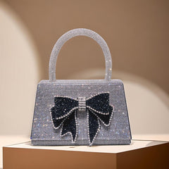 Full Rhinestone Bow Bag