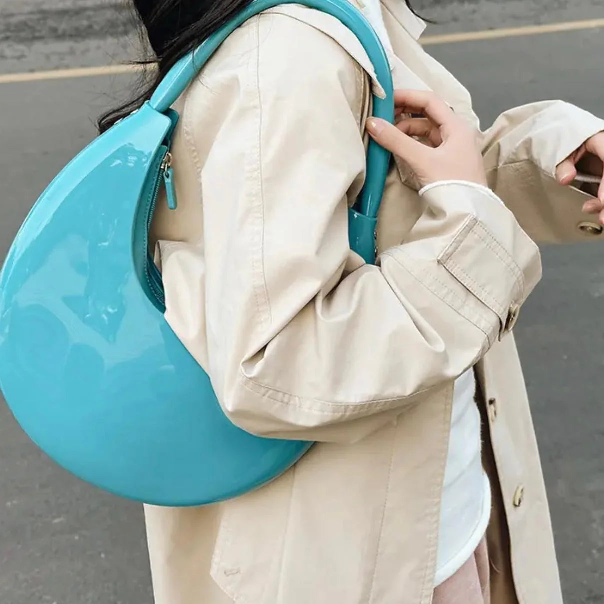 Silicon shoulder bag