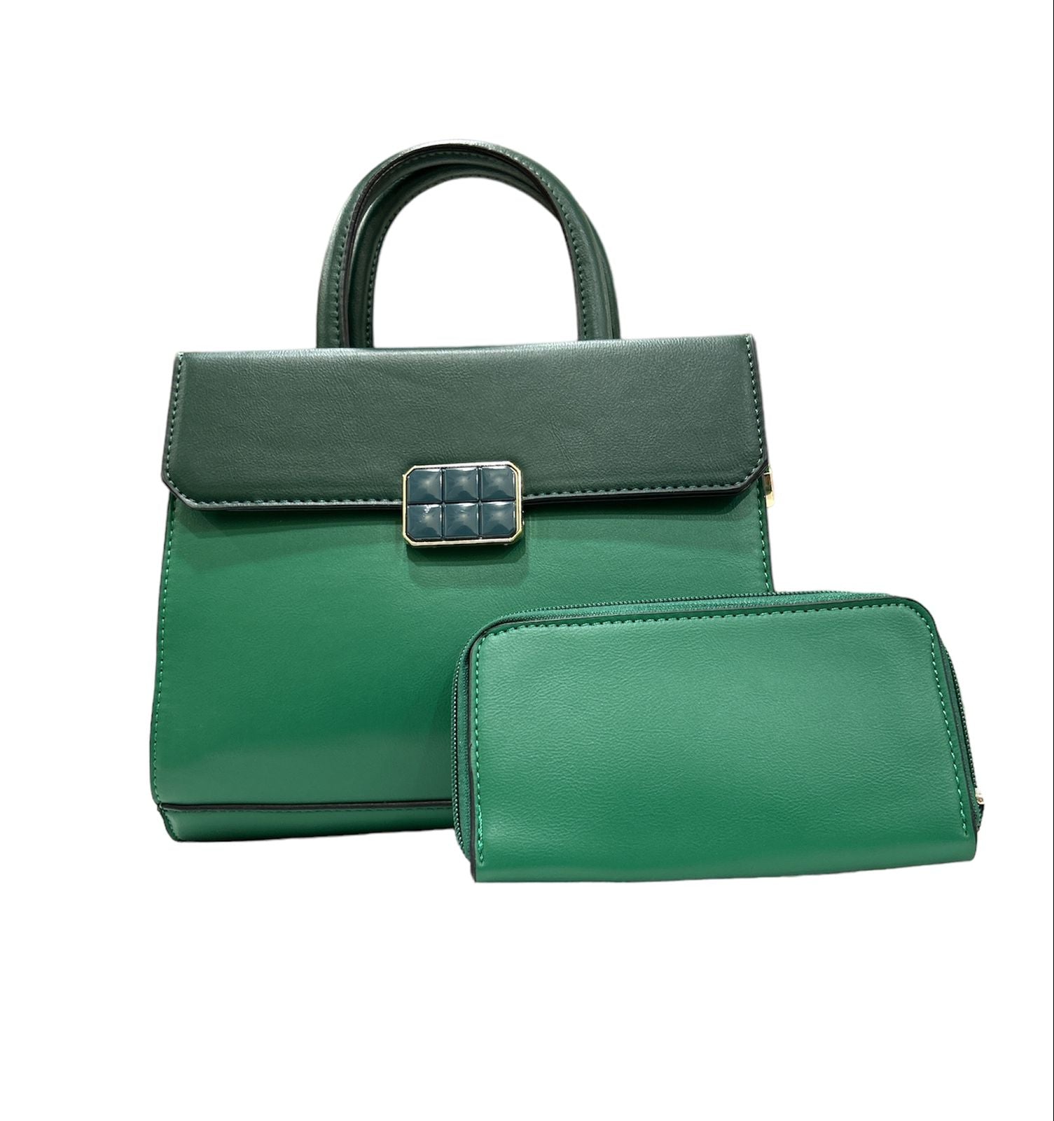 Multicolour faux leather handbag