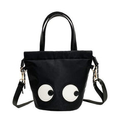 Eye Patch Crossbody Bucket Bag