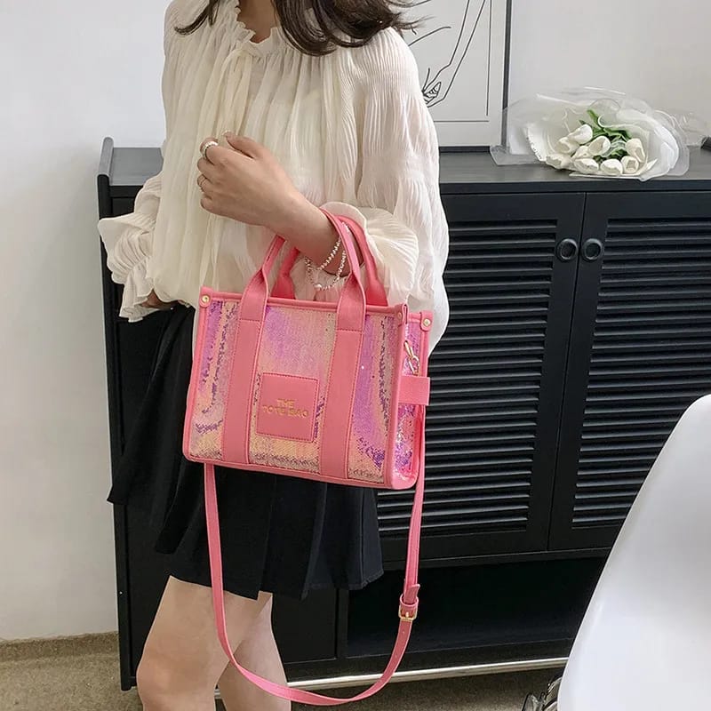 Sequence Leather tote bag