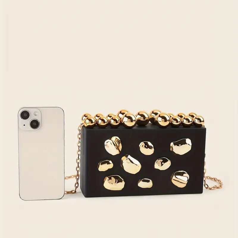 Boho luxury clutch with a sling