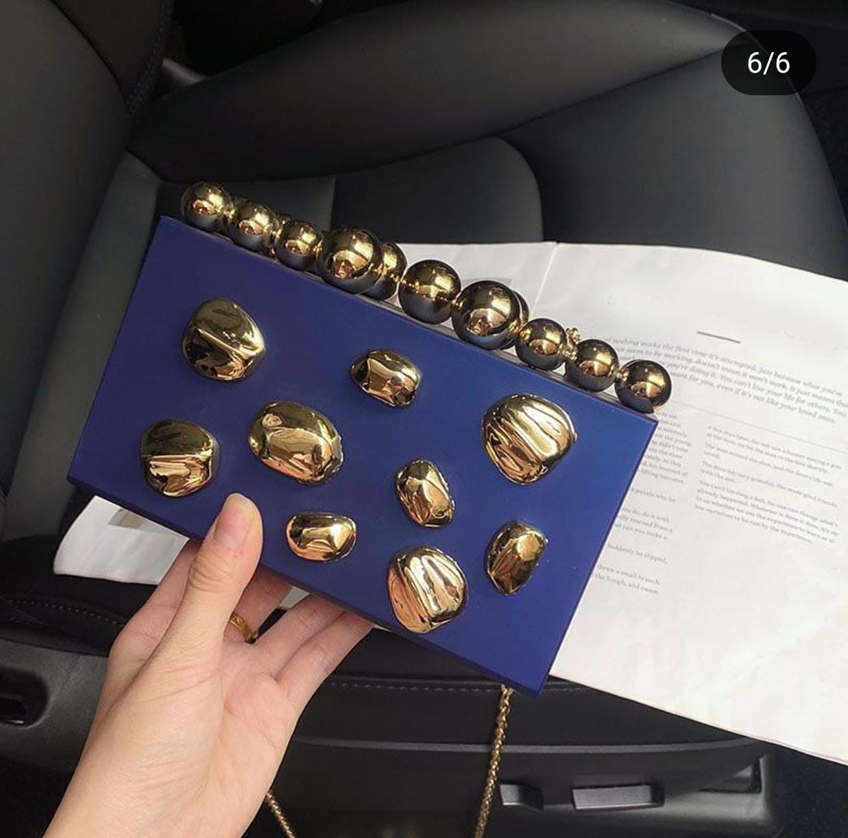 Boho luxury clutch with a sling