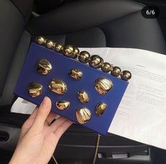 Boho luxury clutch with a sling