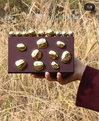 Boho luxury clutch with a sling