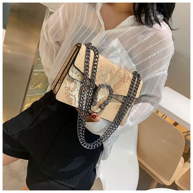Python-Texture Crossbody Bag