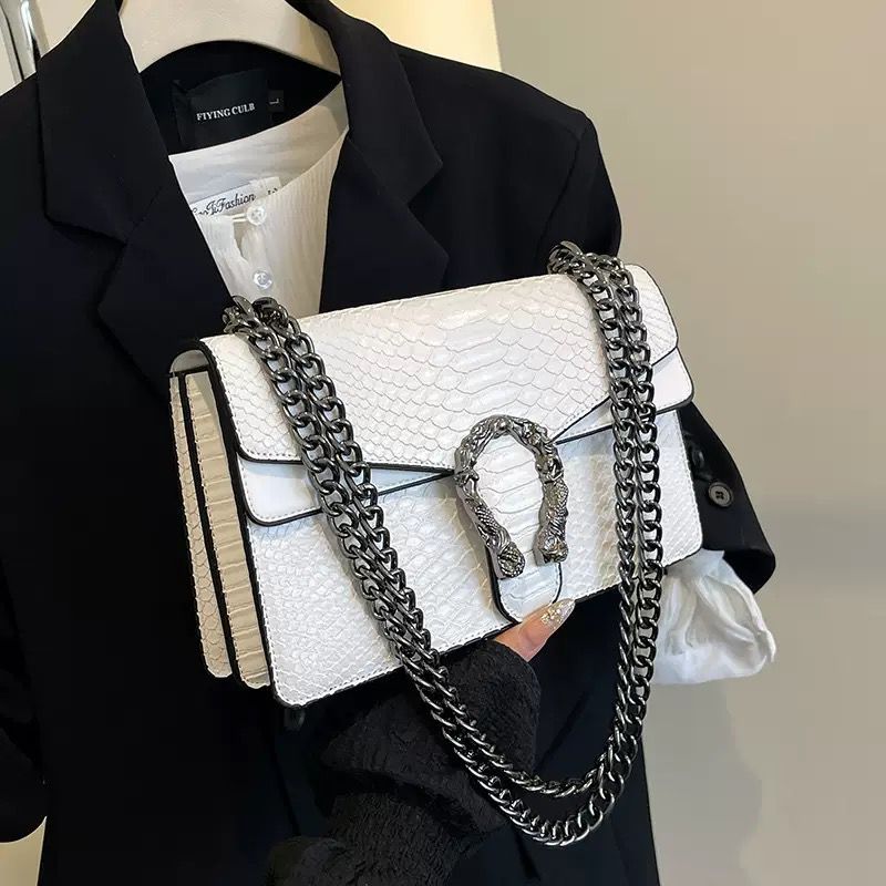 Python-Texture Crossbody Bag