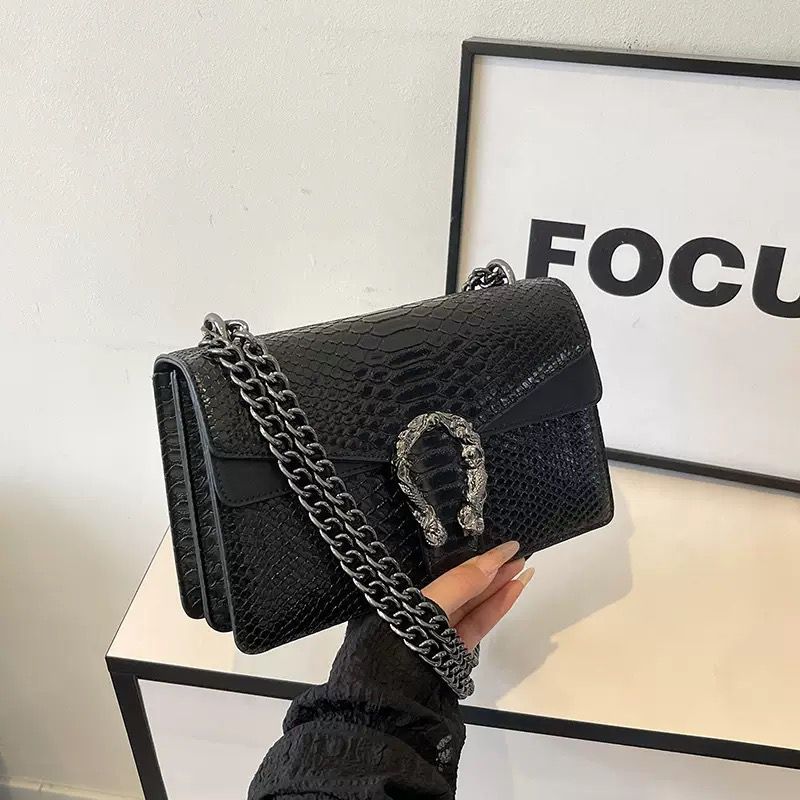 Python-Texture Crossbody Bag