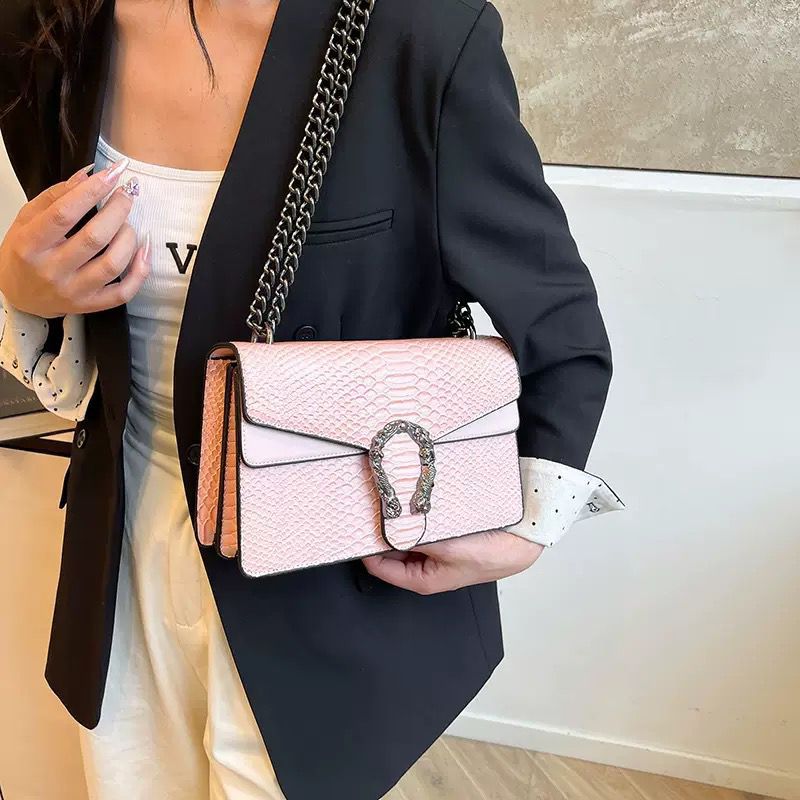 Python-Texture Crossbody Bag