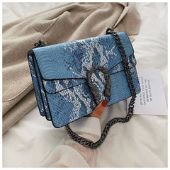 Python-Texture Crossbody Bag