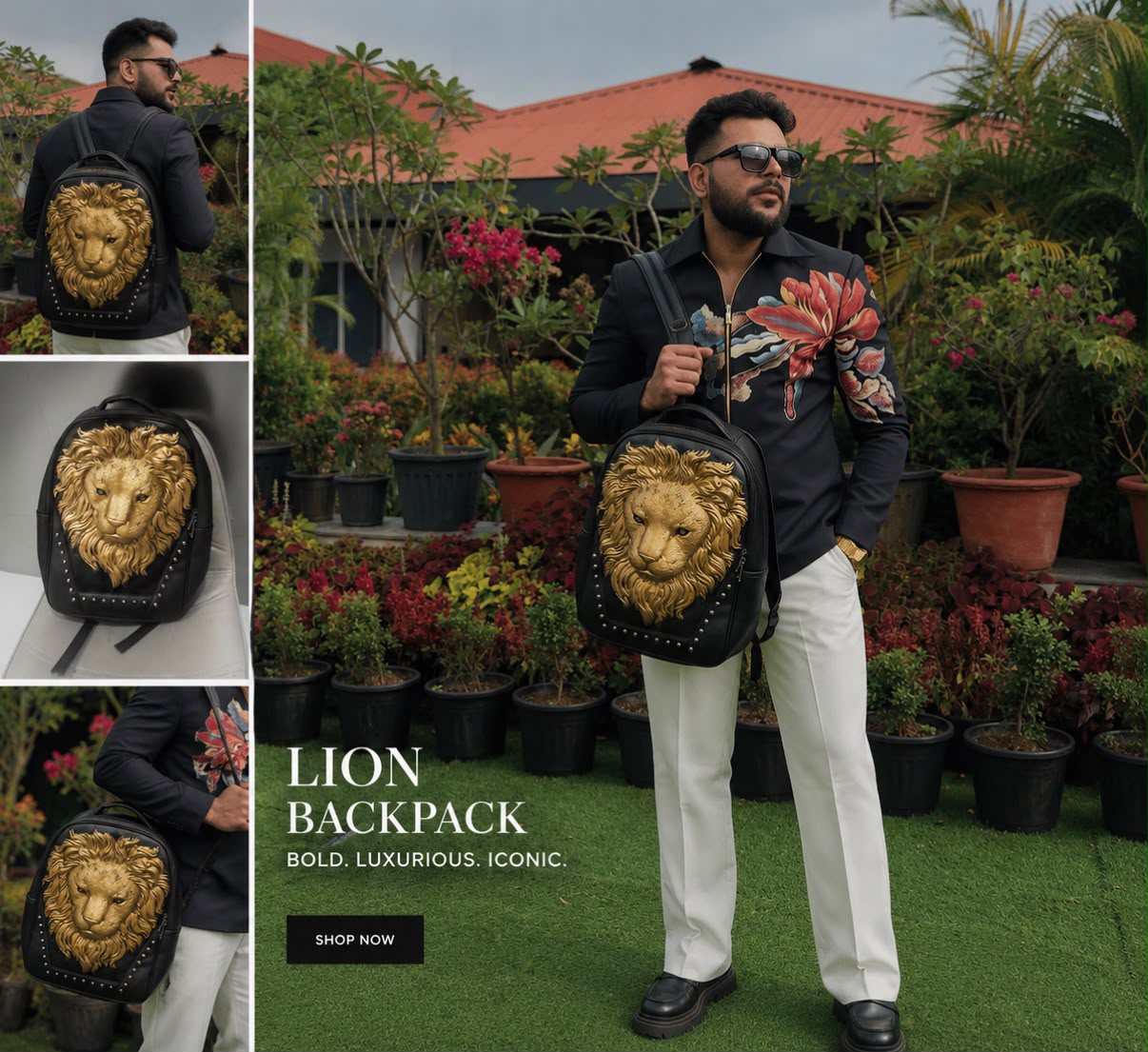 Royal Luxurious Lion Backpack