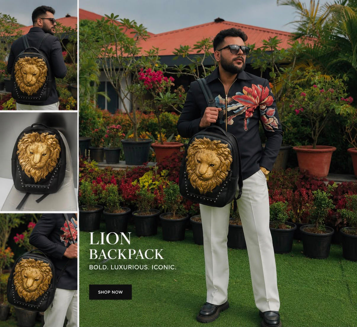 Royal Luxurious Lion Backpack