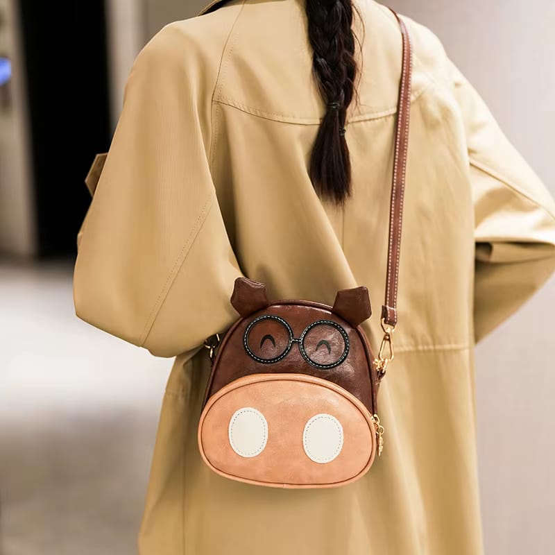 cartoon cow crossbody Bag