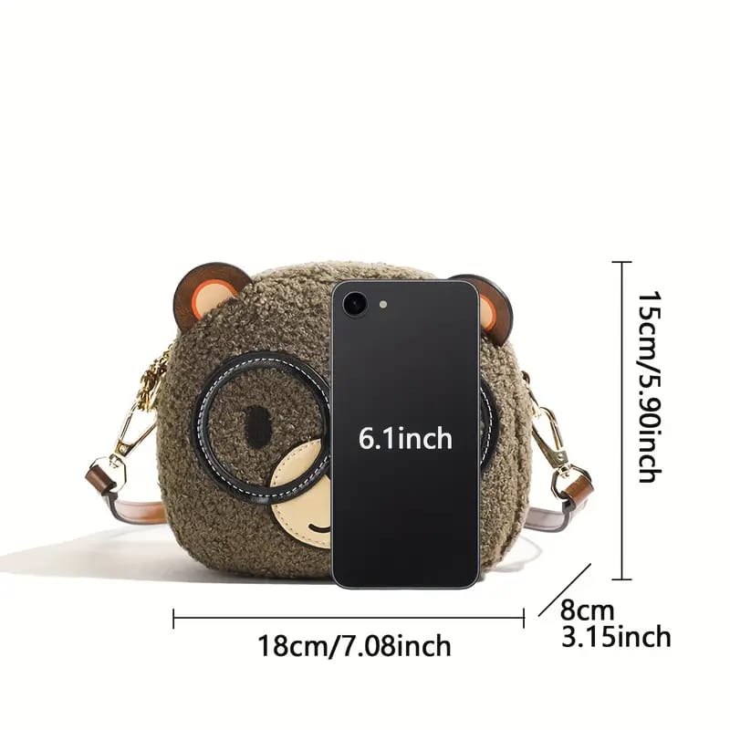 The Cute Bear Glasses Crossbody Bag