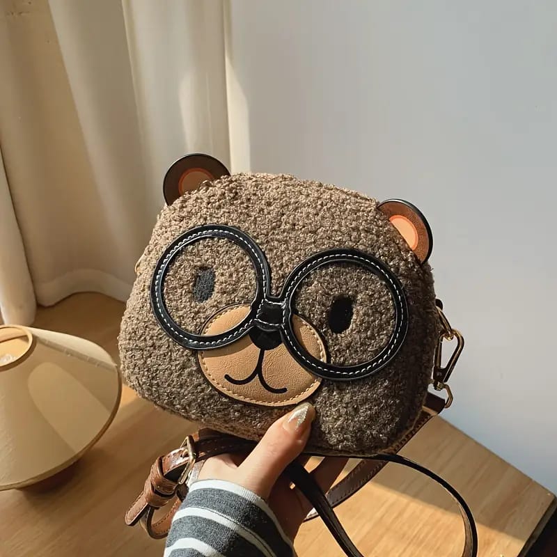 The Cute Bear Glasses Crossbody Bag