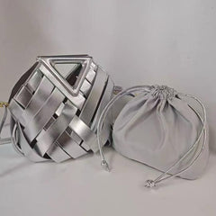 Ivory Weave Luxe Handbag