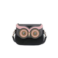 Twilight Owl Charm Crossbody Bag