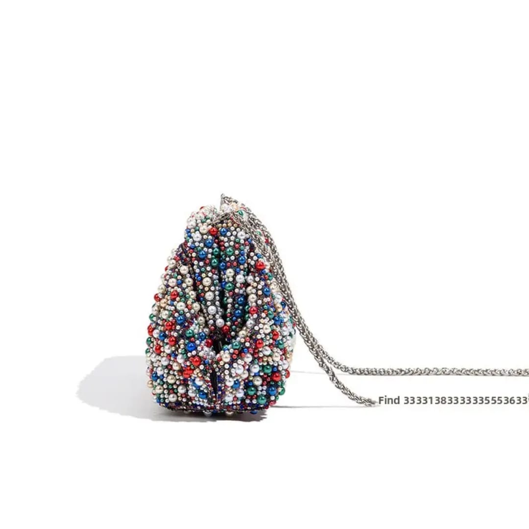 luxe Crystal Glam Clutch Bag