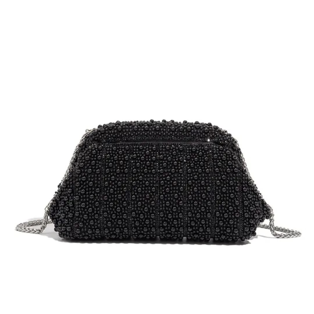 luxe Crystal Glam Clutch Bag