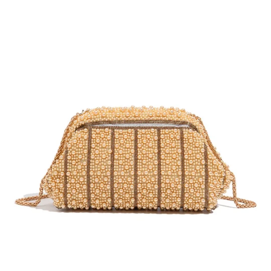 luxe Crystal Glam Clutch Bag