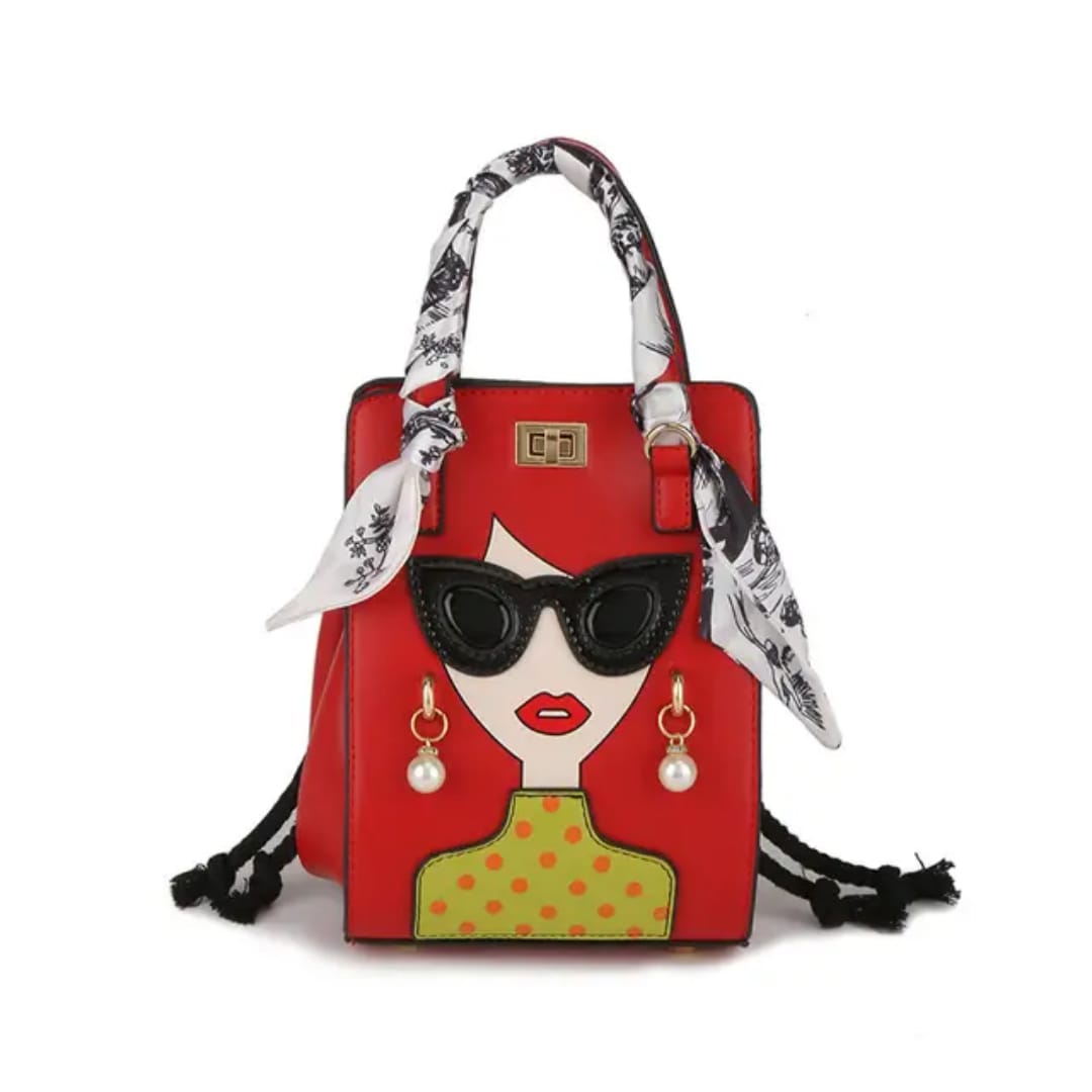 Fashionista Chic Face Sling Bag