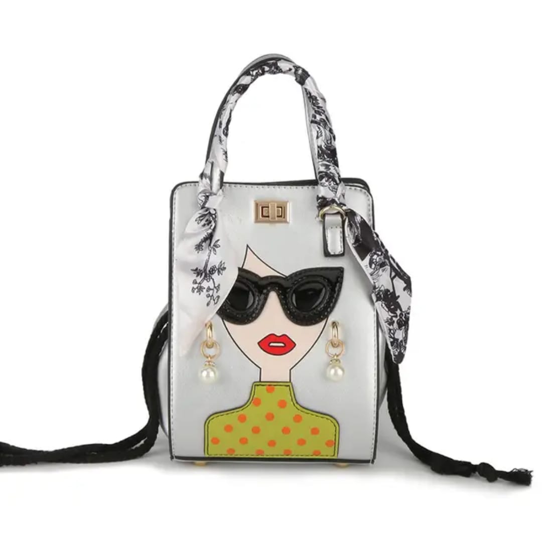 Fashionista Chic Face Sling Bag