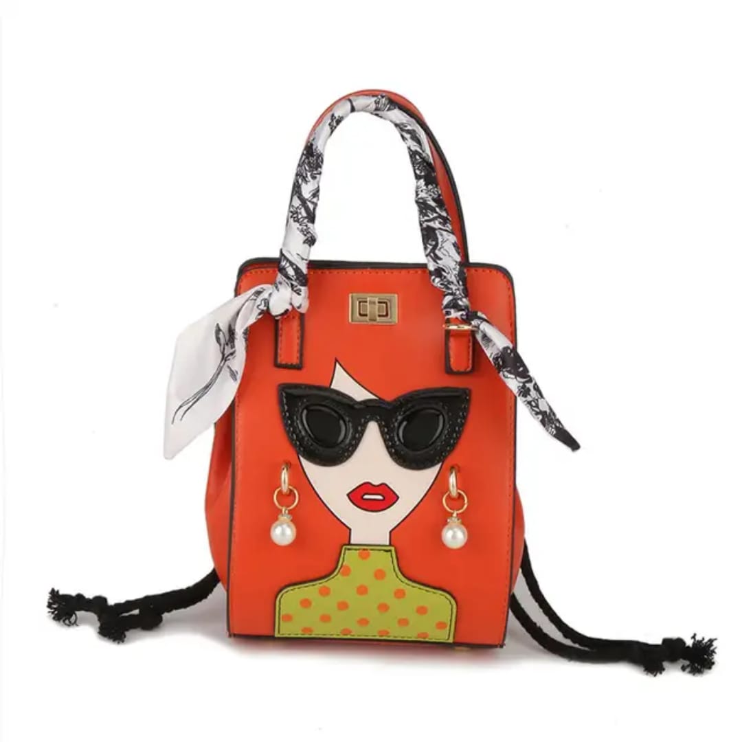 Fashionista Chic Face Sling Bag