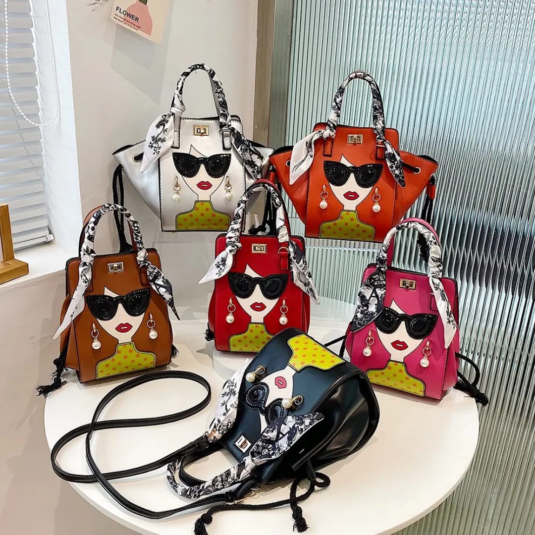 Fashionista Chic Face Sling Bag