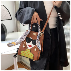 Fashionista Chic Face Sling Bag