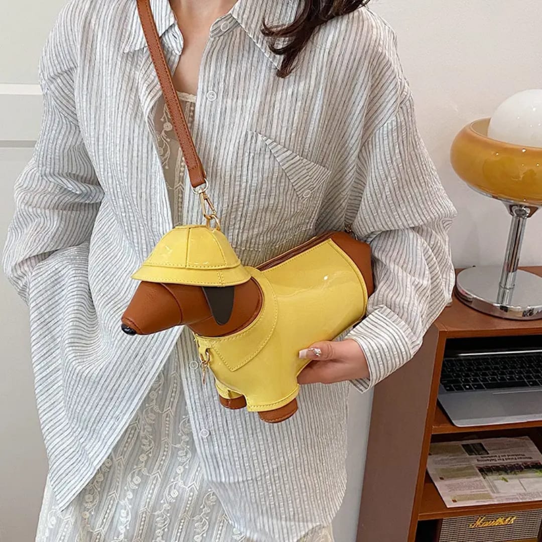 Safari Explorer Dachshund Crossbody Bag