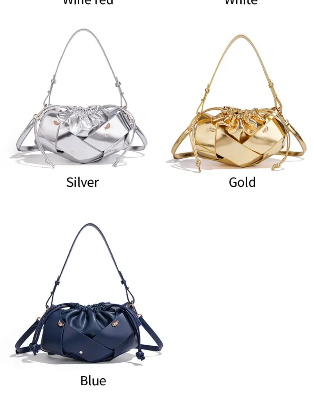 Elegant Women’s  Drawstring Shoulder Bag