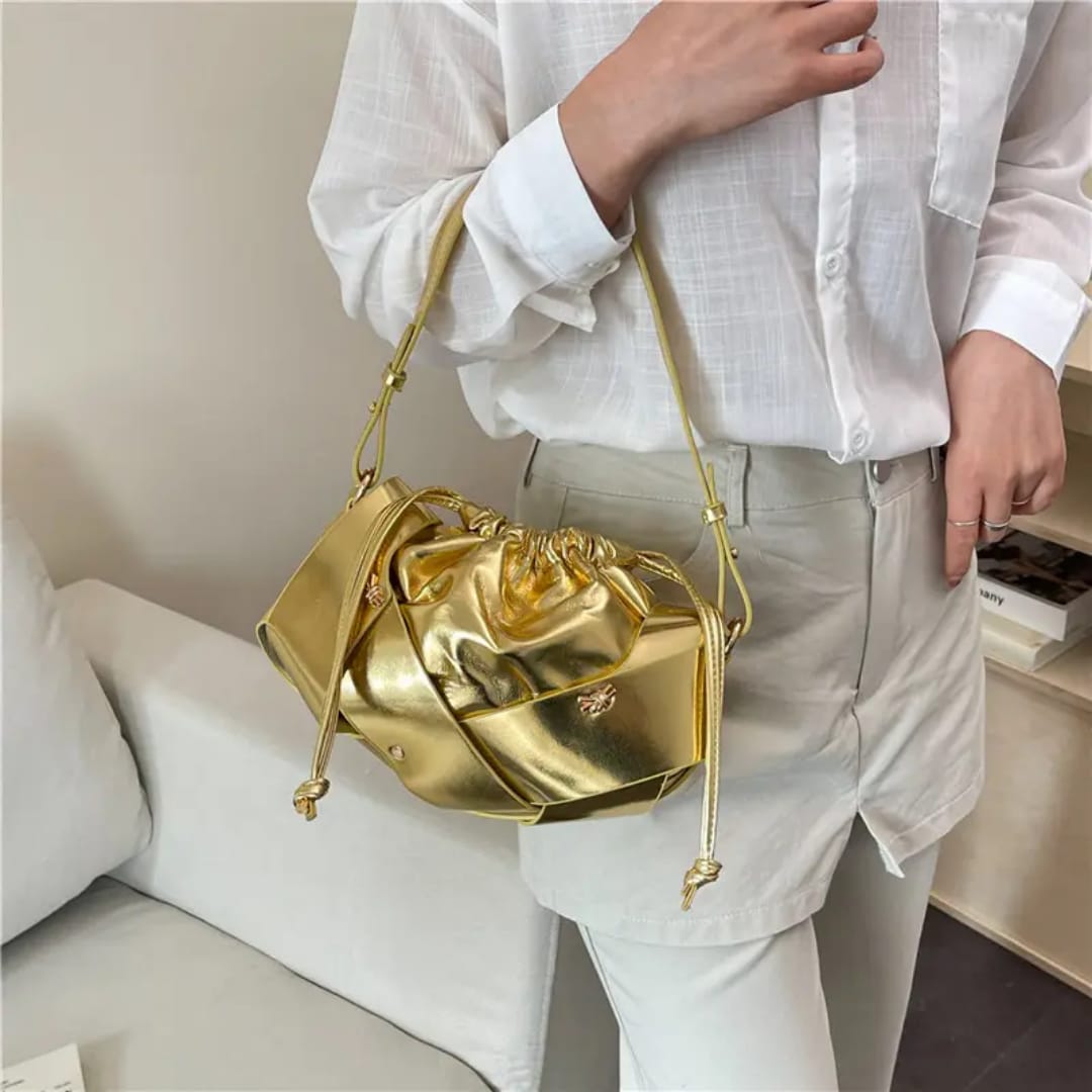 Elegant Women’s  Drawstring Shoulder Bag